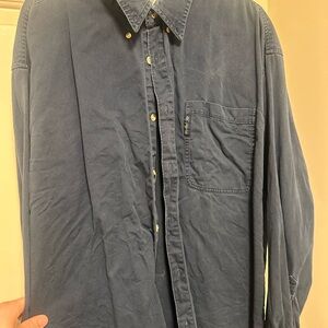 Columbia Men's Navy Button-Down Casual Shirt
